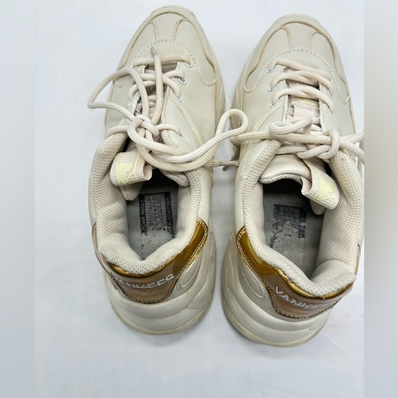 Women's MLB Yankees cream color sneakers size‎ 7 - Picture 4 of 9